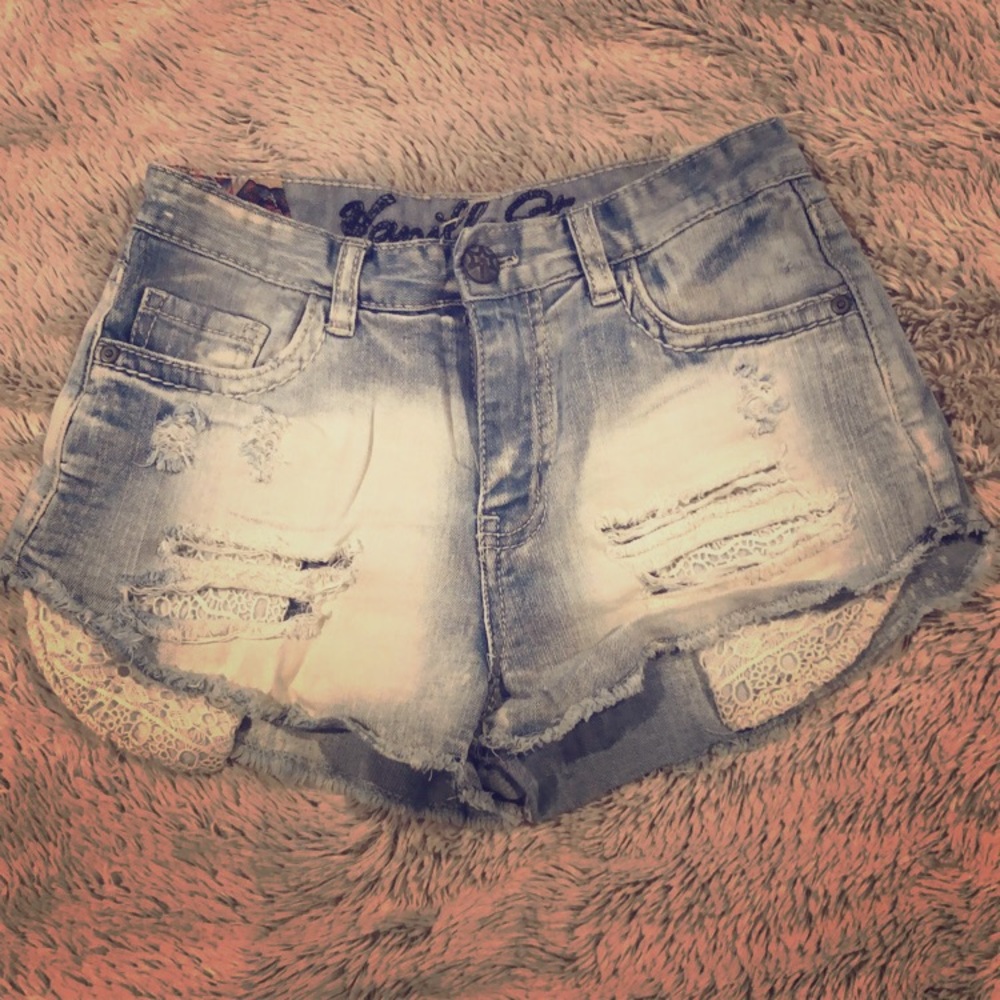 High-Waisted Jean Shorts